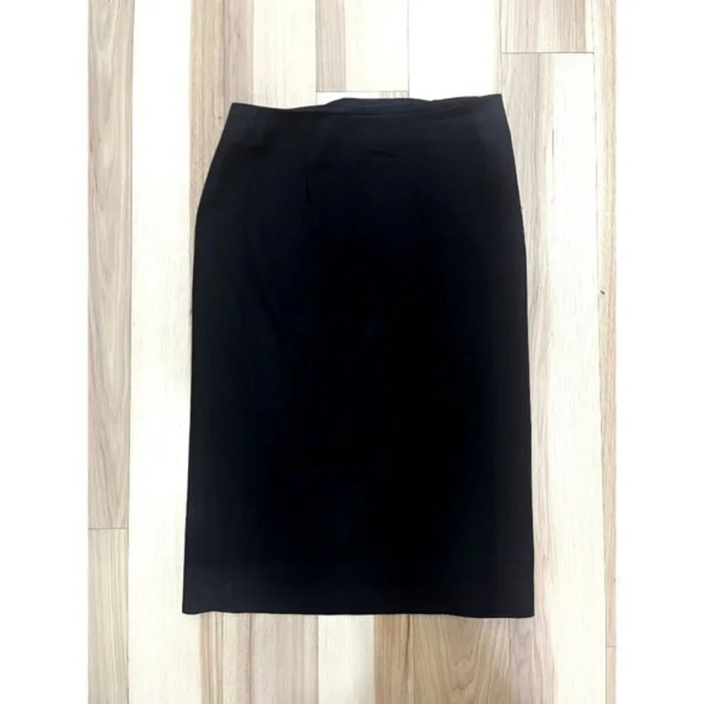 Nordstrom Classiques Entier Black Pencil Skirt with Adjustable Slit 6